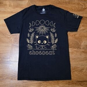 Chococat Sanrio Black & Brown Celestial Graphic T Shirt
